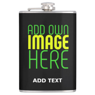 MODERN EDITABLE SIMPLE BLACK IMAGE TEXT TEMPLATE FLASK