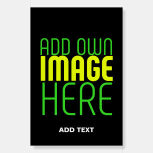 MODERN EDITABLE SIMPLE BLACK IMAGE TEXT TEMPLATE FOAM BOARD