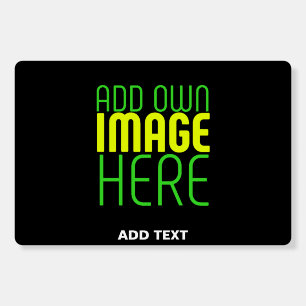 MODERN EDITABLE SIMPLE BLACK IMAGE TEXT TEMPLATE FOAM BOARD