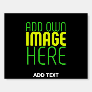 MODERN EDITABLE SIMPLE BLACK IMAGE TEXT TEMPLATE FOAM BOARD