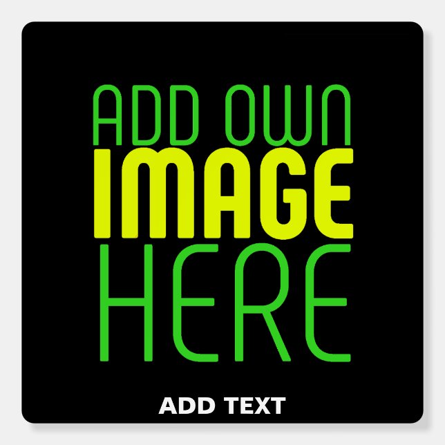  MODERN EDITABLE SIMPLE BLACK IMAGE TEXT TEMPLATE FOAM BOARD (Front)