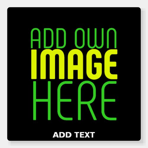  MODERN EDITABLE SIMPLE BLACK IMAGE TEXT TEMPLATE FOAM BOARD