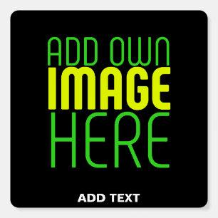 MODERN EDITABLE SIMPLE BLACK IMAGE TEXT TEMPLATE FOAM BOARD