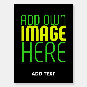 MODERN EDITABLE SIMPLE BLACK IMAGE TEXT TEMPLATE FOAM BOARD