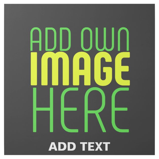 MODERN EDITABLE SIMPLE BLACK IMAGE TEXT TEMPLATE GALLERY WRAP (Front)