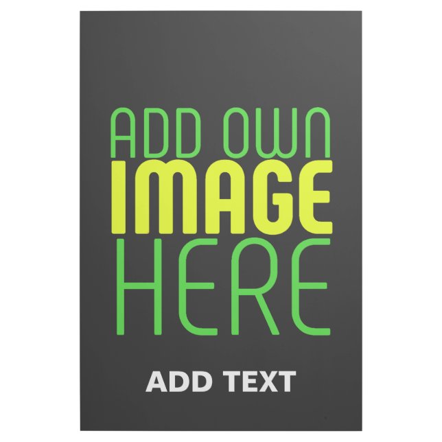 MODERN EDITABLE SIMPLE BLACK IMAGE TEXT TEMPLATE GALLERY WRAP (Front)