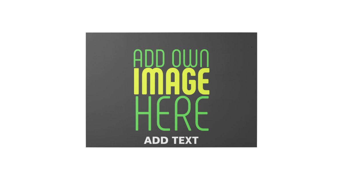 MODERN EDITABLE SIMPLE BLACK IMAGE TEXT TEMPLATE GALLERY WRAP Zazzle