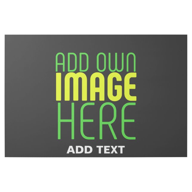 MODERN EDITABLE SIMPLE BLACK IMAGE TEXT TEMPLATE GALLERY WRAP (Front)