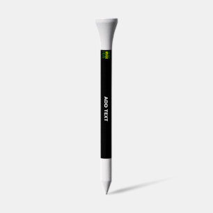 MODERN EDITABLE SIMPLE BLACK IMAGE TEXT TEMPLATE GOLF TEES