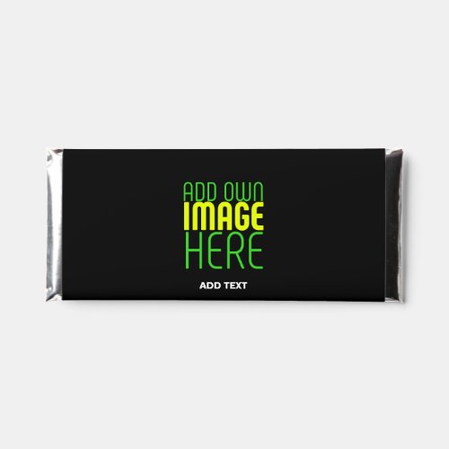 MODERN EDITABLE SIMPLE BLACK IMAGE TEXT TEMPLATE HERSHEY BAR FAVORS