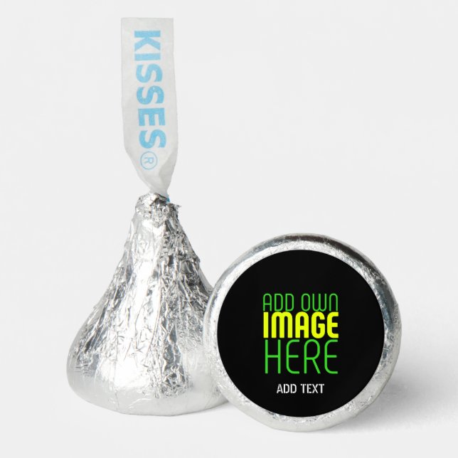 MODERN EDITABLE SIMPLE BLACK IMAGE TEXT TEMPLATE HERSHEY®'S KISSES® (Front)