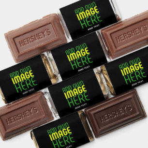 MODERN EDITABLE SIMPLE BLACK IMAGE TEXT TEMPLATE HERSHEY'S MINIATURES