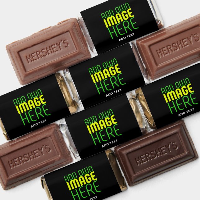 MODERN EDITABLE SIMPLE BLACK IMAGE TEXT TEMPLATE HERSHEY'S MINIATURES (Assorted)