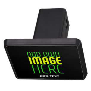 MODERN EDITABLE SIMPLE BLACK IMAGE TEXT TEMPLATE HITCH COVER