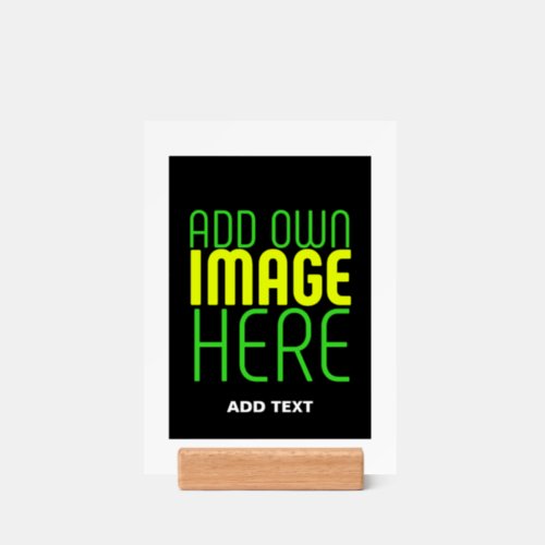 MODERN EDITABLE SIMPLE BLACK IMAGE TEXT TEMPLATE HOLDER