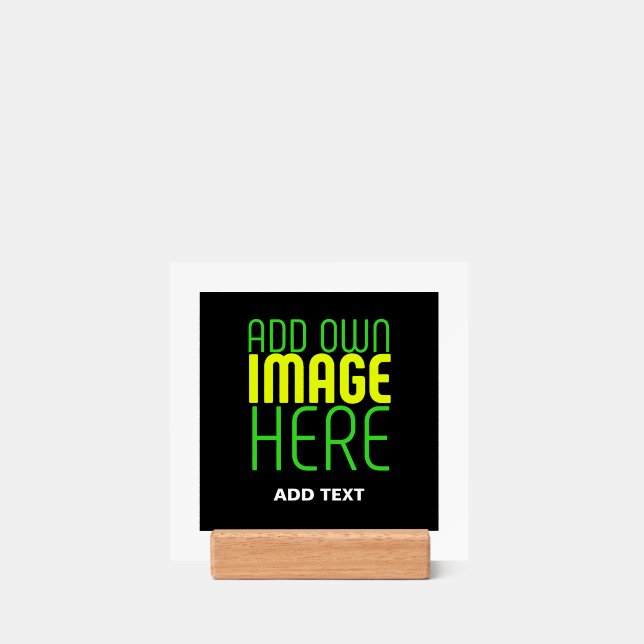 MODERN EDITABLE SIMPLE BLACK IMAGE TEXT TEMPLATE HOLDER (Woodblock)