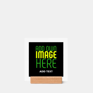 MODERN EDITABLE SIMPLE BLACK IMAGE TEXT TEMPLATE HOLDER