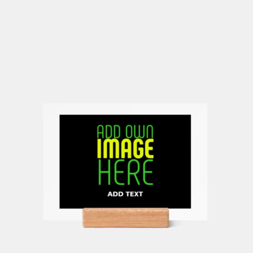 MODERN EDITABLE SIMPLE BLACK IMAGE TEXT TEMPLATE HOLDER