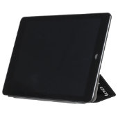 MODERN EDITABLE SIMPLE BLACK IMAGE TEXT TEMPLATE iPad AIR COVER (Folded)