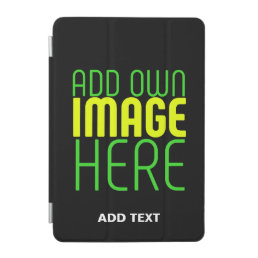 MODERN EDITABLE SIMPLE BLACK IMAGE TEXT TEMPLATE iPad MINI COVER