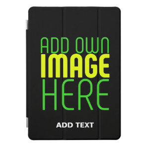 MODERN EDITABLE SIMPLE BLACK IMAGE TEXT TEMPLATE iPad PRO COVER