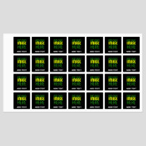 MODERN EDITABLE SIMPLE BLACK IMAGE TEXT TEMPLATE KIDS' LABELS