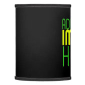 MODERN EDITABLE SIMPLE BLACK IMAGE TEXT TEMPLATE LAMP SHADE (Left)