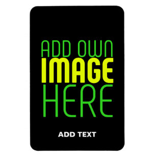 MODERN EDITABLE SIMPLE BLACK IMAGE TEXT TEMPLATE MAGNET