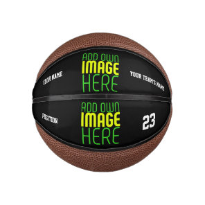 MODERN EDITABLE SIMPLE BLACK IMAGE TEXT TEMPLATE MINI BASKETBALL