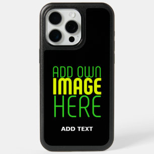 MODERN EDITABLE SIMPLE BLACK IMAGE TEXT TEMPLATE iPhone 15 PRO MAX CASE