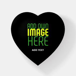 MODERN EDITABLE SIMPLE BLACK IMAGE TEXT TEMPLATE PAPERWEIGHT