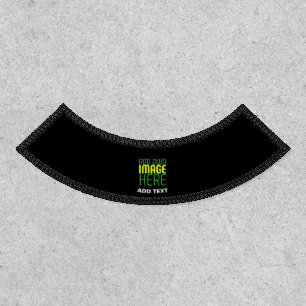 MODERN EDITABLE SIMPLE BLACK IMAGE TEXT TEMPLATE PATCH