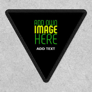 MODERN EDITABLE SIMPLE BLACK IMAGE TEXT TEMPLATE PATCH