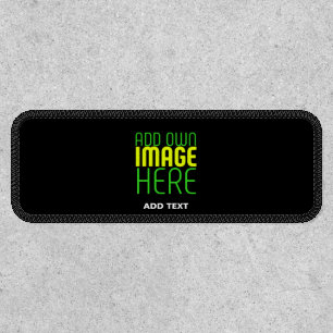 MODERN EDITABLE SIMPLE BLACK IMAGE TEXT TEMPLATE PATCH