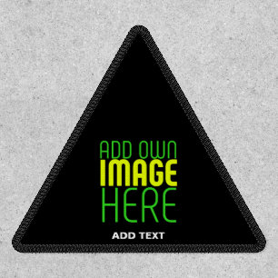MODERN EDITABLE SIMPLE BLACK IMAGE TEXT TEMPLATE PATCH