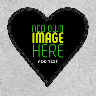 MODERN EDITABLE SIMPLE BLACK IMAGE TEXT TEMPLATE PATCH