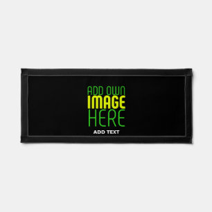 MODERN EDITABLE SIMPLE BLACK IMAGE TEXT TEMPLATE PENNANT