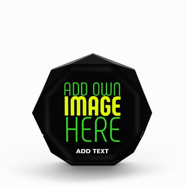 MODERN EDITABLE SIMPLE BLACK IMAGE TEXT TEMPLATE PHOTO BLOCK (Front)