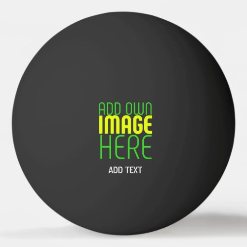 MODERN EDITABLE SIMPLE BLACK IMAGE TEXT TEMPLATE PING PONG BALL