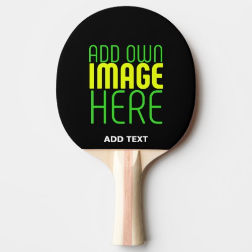 MODERN EDITABLE SIMPLE BLACK IMAGE TEXT TEMPLATE PING PONG PADDLE