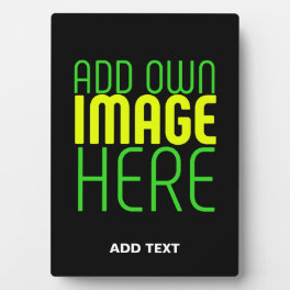 MODERN EDITABLE SIMPLE BLACK IMAGE TEXT TEMPLATE PLAQUE