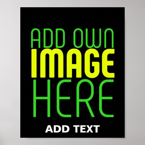 MODERN EDITABLE SIMPLE BLACK IMAGE TEXT TEMPLATE POSTER
