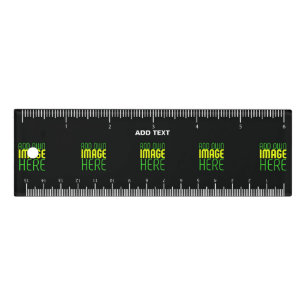 MODERN EDITABLE SIMPLE BLACK IMAGE TEXT TEMPLATE RULER
