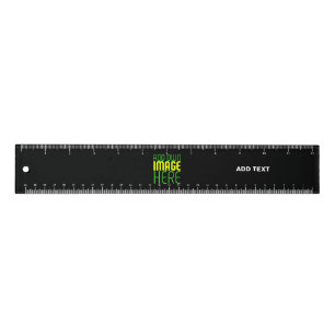 MODERN EDITABLE SIMPLE BLACK IMAGE TEXT TEMPLATE RULER