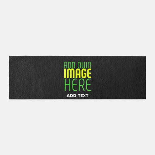 MODERN EDITABLE SIMPLE BLACK IMAGE TEXT TEMPLATE RUNNER