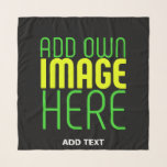 MODERN EDITABLE SIMPLE BLACK IMAGE TEXT TEMPLATE SCARF<br><div class="desc">THIS IS A DESIGN FITTING FOR CUSTOMERS.YOU CAN CHANGE, RESIZE OR ADD LOGO, PHOTO, TEXT AND COLOURS THE WAY YOU WANT.THANK YOU.</div>
