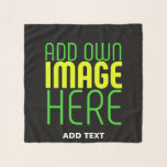 MODERN EDITABLE SIMPLE BLACK IMAGE TEXT TEMPLATE SCARF<br><div class="desc">THIS IS A DESIGN FITTING FOR CUSTOMERS.YOU CAN CHANGE, RESIZE OR ADD LOGO, PHOTO, TEXT AND COLOURS THE WAY YOU WANT.THANK YOU.</div>