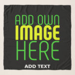 MODERN EDITABLE SIMPLE BLACK IMAGE TEXT TEMPLATE SCARF<br><div class="desc">THIS IS A DESIGN FITTING FOR CUSTOMERS.YOU CAN CHANGE, RESIZE OR ADD LOGO, PHOTO, TEXT AND COLOURS THE WAY YOU WANT.THANK YOU.</div>