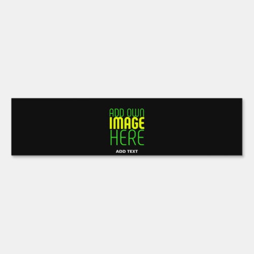 MODERN EDITABLE SIMPLE BLACK IMAGE TEXT TEMPLATE SIGN