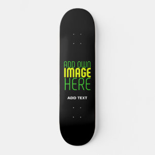 MODERN EDITABLE SIMPLE BLACK IMAGE TEXT TEMPLATE SKATEBOARD